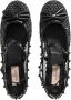Valentino Garavani Loafers Rockstud Ballerina in zwart - Thumbnail 3