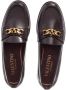 Valentino Garavani Loafers & ballerina schoenen V-Logo Chain Mocassin Leather in bruin - Thumbnail 2