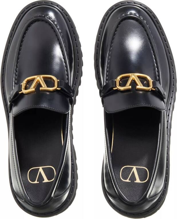 Valentino Garavani Loafers & ballerina schoenen Vlogo Loafers in zwart