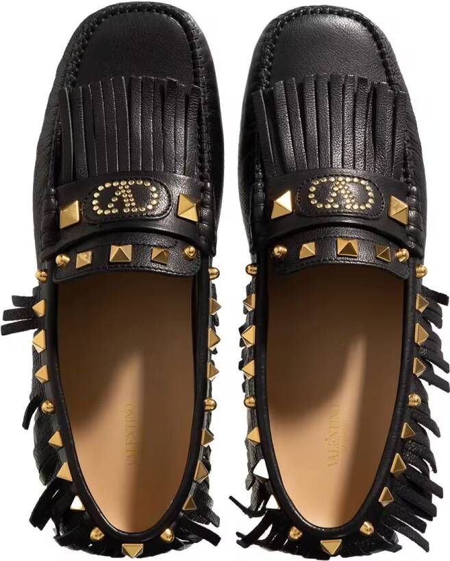 Valentino Garavani Loafers Loafer Rockstud in zwart