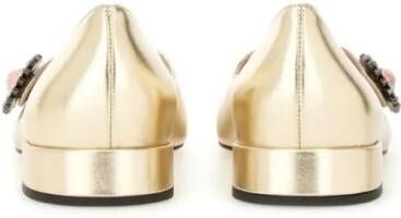 Valentino Garavani "Mary-Jane Preshoes" Ballerina In Kidskin in beige