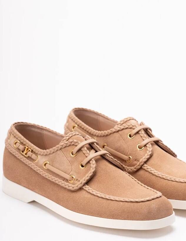 Valentino Garavani ` Palm Avenue` Boat Shoes in bruin