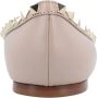 Valentino Garavani Pointed Toe Flat Shoes With Gold-Tone Rockstuds in roze - Thumbnail 2