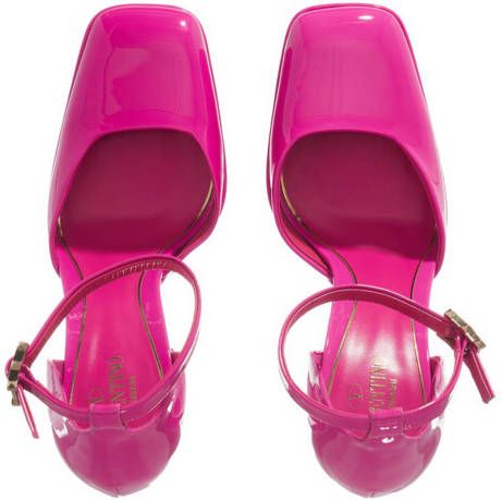 Valentino Garavani Pumps & high heels Discobox Platform Sandals Patent Leather in roze
