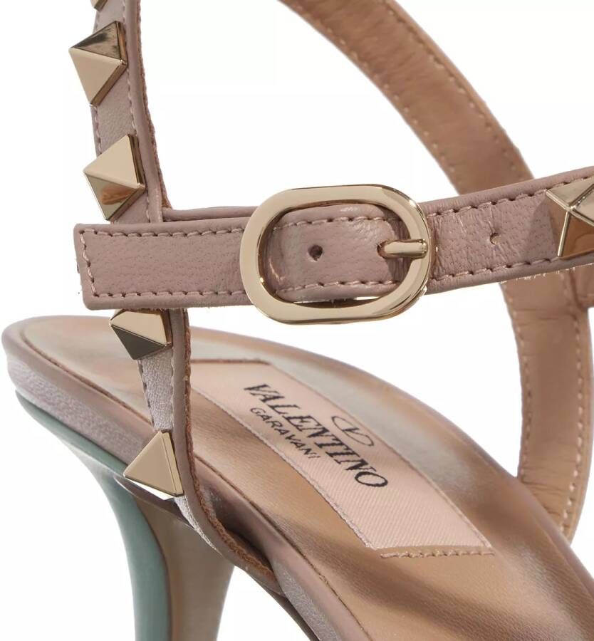 Valentino Garavani Pumps & high heels Rockstud Pump Ankle Strap Black Powder in beige
