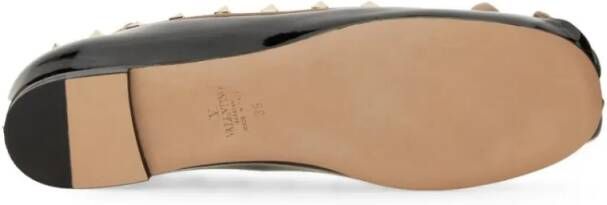 Valentino Garavani Rockstud Ballerina in zwart