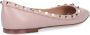 Valentino Garavani Poederroze Rockstud Platte Schoenen Pink Dames - Thumbnail 6