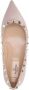Valentino Garavani Poederroze Rockstud Platte Schoenen Pink Dames - Thumbnail 7