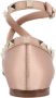 Valentino Garavani Rockstud Satin Ballerinas Nude in roze - Thumbnail 2