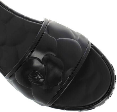 Valentino Garavani Sandalen Atelier 03 Rose Edition Flat Slides in zwart
