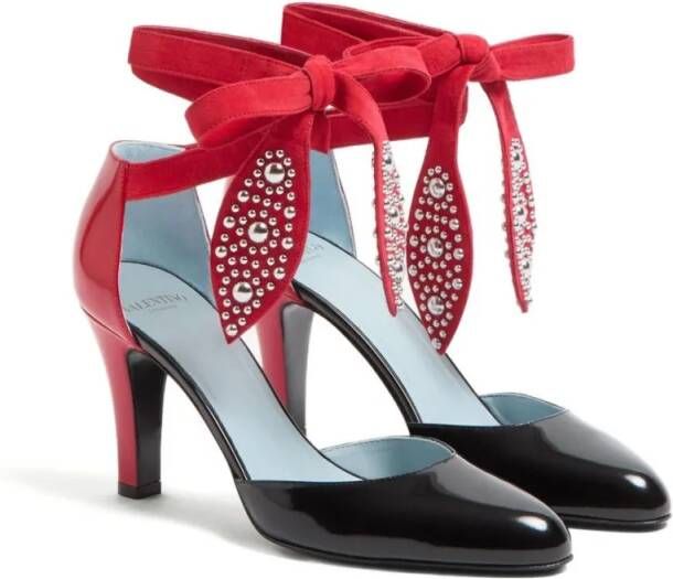 Valentino Garavani Sandalen Foliefoliage Sandal With Color-Block Design And Be in zwart