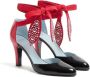 Valentino Garavani Sandalen Foliefoliage Sandal With Color-Block Design And Be in zwart - Thumbnail 3
