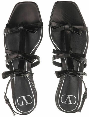 Valentino Garavani Sandalen French Bow Flat Sandals in zwart