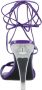 Valentino Garavani Sandalen Purple Leather Chain Sandals Purple in paars - Thumbnail 2