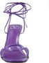 Valentino Garavani Sandalen Purple Leather Chain Sandals Purple in paars - Thumbnail 4