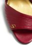 Valentino Garavani Sandalen Red Leather Sandals With V Logo And Ankle Strap in rood - Thumbnail 3