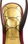 Valentino Garavani Sandalen Red Leather Sandals With V Logo And Ankle Strap in rood - Thumbnail 4