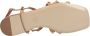 Valentino Garavani Sandalen Rockstud Flat Leather Sandals in bruin - Thumbnail 3