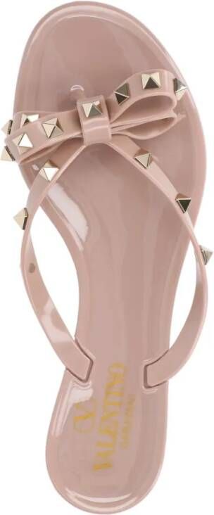 Valentino Garavani Sandalen "Rockstud" Flip Flops – Pink in roze