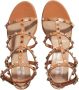 Valentino Garavani Studded Leren Sandalen met Dikke Hak Black Dames - Thumbnail 17