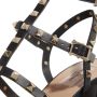 Valentino Garavani Studded Leren Sandalen met Dikke Hak Black Dames - Thumbnail 12