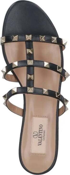 Valentino Garavani Sandalen "Rockstud" Slide Sandals Black in zwart