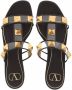 Valentino Garavani Sandalen Roman Stud Pvc And Smooth Leather Flat Sandals in transparant - Thumbnail 2