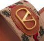 Valentino Garavani Sandalen Slide Rafia Jaquard in bruin - Thumbnail 2