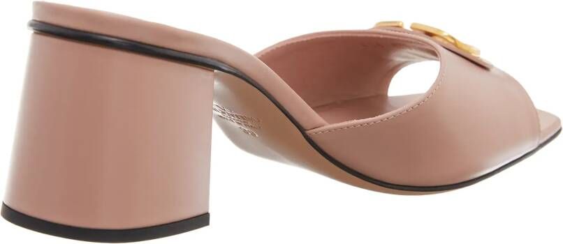 Valentino Garavani Sandalen Slides Vlogo in poeder roze