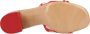 Valentino Garavani Sandalen Vlogo Heel Slides Red in rood - Thumbnail 3