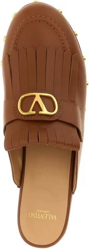 Valentino Garavani Sandalen 'Vlogo Signature' Clogs in bruin