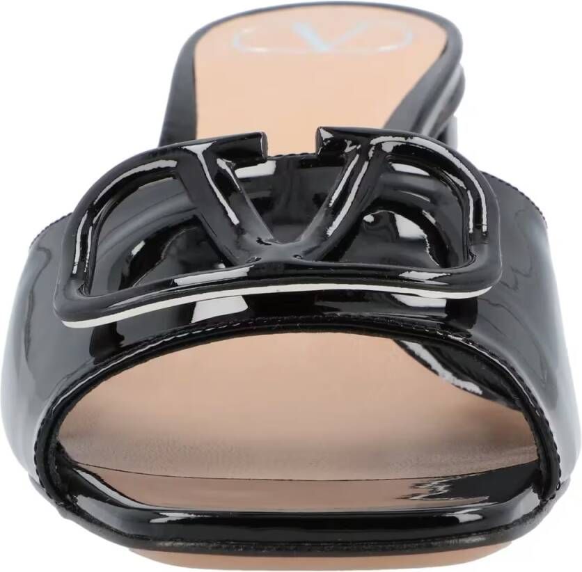 Valentino Garavani Sandalen Vlogo Signature Sandals Black in zwart