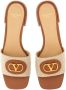 Valentino Garavani Sandalen "Vlogo Signature" Slide Sandal in beige - Thumbnail 3