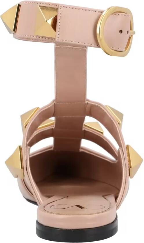 Valentino Garavani Slippers & Mules Pointed Toe Ballerinas With Roman Stud Rivets And in beige
