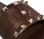 Valentino Garavani Slippers & Mules Slide Rockstud in bruin - Thumbnail 2