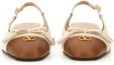 Valentino Garavani "Valet Du Roi" Ballerina Slingback in beige