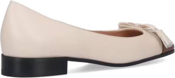 Valentino Garavani "Valet Du Roi" Ballet Flats – Cream in beige