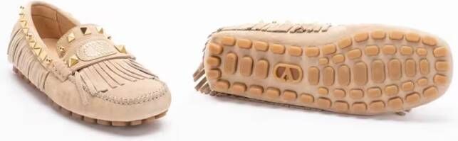 Valentino Garavani `Vg Plaster Caster` Loafers in beige