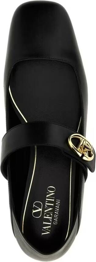 Valentino Garavani 'Vlogo' Ballet Flats in zwart