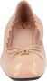 Valentino Garavani Vlogo Signature Ruched Slip-On Ballerina in beige - Thumbnail 4