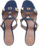Valentino Garavani Pumps & high heels Rockstud Mules in blauw - Thumbnail 2