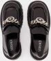 Versace Zwarte Leren Instap Platte Schoenen Black Dames - Thumbnail 6
