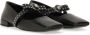 Versace Ballerina "Gianni" Ribbon With Studs in zwart - Thumbnail 3
