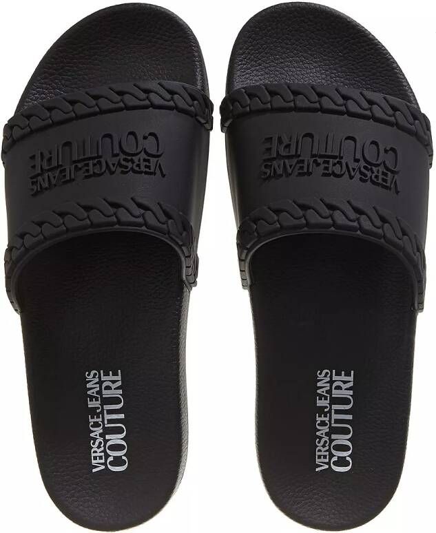 Versace Jeans Couture Slippers Fondo Shelly in zwart