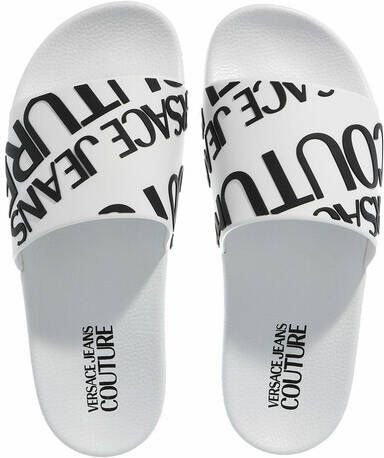 Versace Jeans Couture Slippers Pool Slides in white