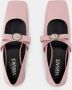 Versace Ballerinas Leather Pink in roze - Thumbnail 6