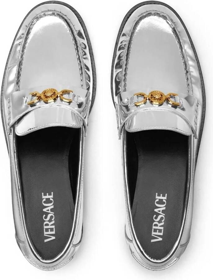 Versace Loafers Flat shoes Silver Divers in zilver