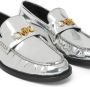 Versace Loafers Flat shoes Silver Divers in zilver - Thumbnail 3