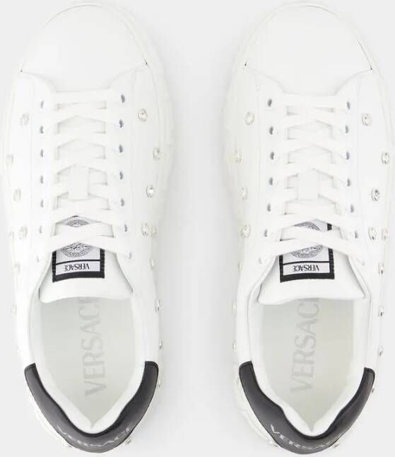 Versace Low-Top Sneakers Leather White in wit