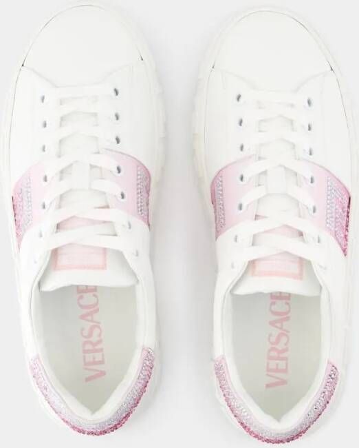 Versace Low-Top Sneakers Leather White in wit